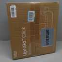 Britax UpNGo Click Backless Booster Car Seat with Rigid Latch, Lightweight and Portable Travel Booster with Slim Design and PosturePlus, Accommodates Kids up to 120 Lbs and 63 Parchment, Manufactured Date: 11/18/2025