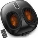 RENPHO 2026 [Upgraded] Foot Massager with Heat, FSA Eligible Shiatsu Foot Massager for Plantar Fasciitis, Deep-Kneading, Air Squeezing Feet Massager, Targets Heels, Balls & Arches up to Mens Size 12 (Black)
