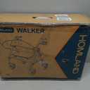 HOMLAND Foldable Rollator Walkers for Seniors with Seat, 16" Enlarged Seat