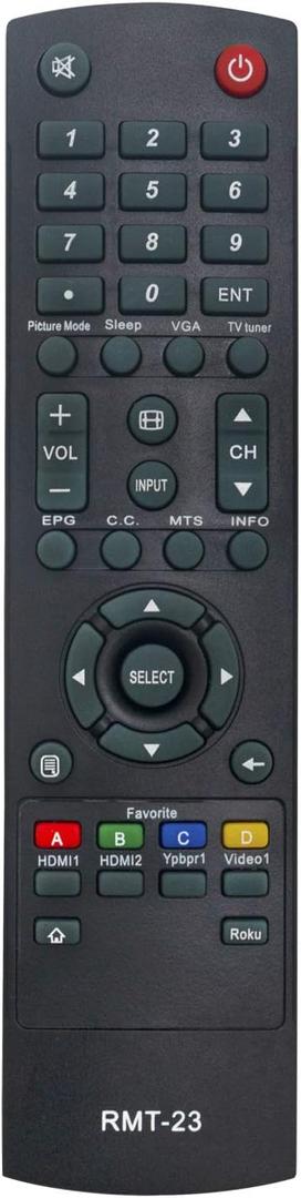 RMT-23 Replacement Remote Control Work with Westinghouse TV DW32H1G1 EU40F1G1 DWM40F1G1 EW40F1G1 DWM40F2G1 CW50T9XW