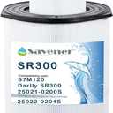 Savener S7M120 System 3 Inner and Outer Pool Filter, Compatible with 25021-0200S & 25022-0201S, Replacement for Sta-Rite System 3 S7M120, SR300 Pool Filter Cartridge, 300 Sq. Ft