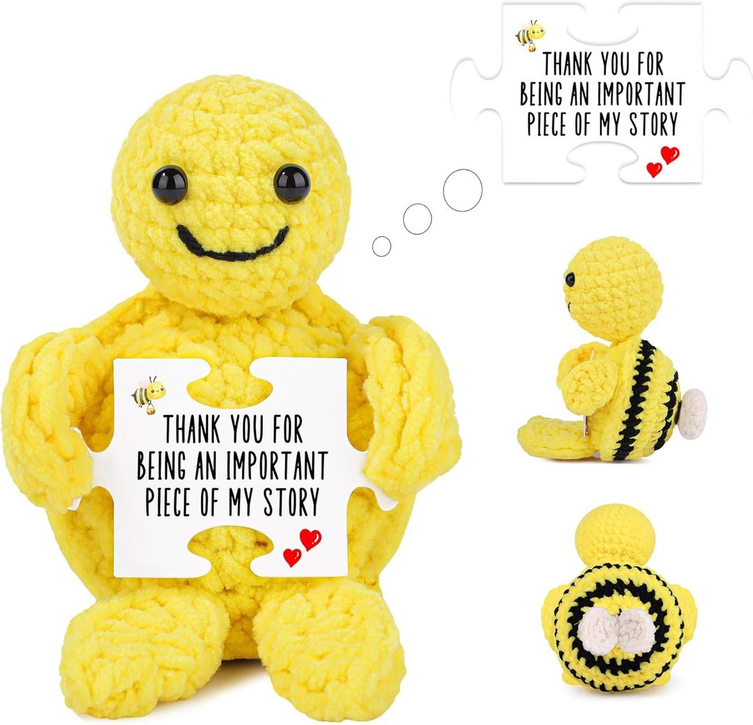 4 x Teacher Gifts for Women, Thank You Appreciation Back to First Day of School Gifts for Teachers from Student Bee Turtle Crocher for Women