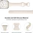 6 Pack Thin Bands Compatible with Apple Watch Band 38mm/40mm/41mm/42mm(Series 11/10) Women Men, Sport Silicone Strap Slim Wristband 
