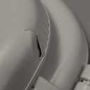 Mayfair Padded Toilet Seat, Cushioned Soft Vinyl over Wood Core Seat, Secure Hinges, Easy Clean, Elongated, White