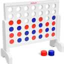 GoSports 2 foot Width Giant 4 in a Row Game with Carrying Case, Made from Wood