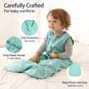 Baby Sleep Sack 12-18 Months 100% Cotton 0.5 Tog Baby Wearable Blanket for Toddler, 3 Pack Breathable Soft Lightweight Sleep Sacks with 2-Way Zipper