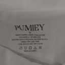 PUMIEY Women's Long Sleeve T Shirts Mock Turtleneck Slim Fit Tops Sexy Basic Tee Smoke Cloud Pro Collection (Medium, Splashed White)