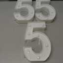 3 x LED Marquee Numbers, Small Light Up Numbers for Party, 8.58 Inch Battery Powered Lighted Number for Birthday, Night Light, Table or Home Decor (Number 5)