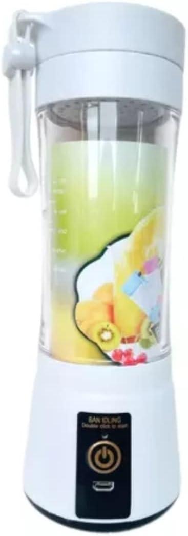 Mini Blender, Portable Blender with USB Fruit Juice Mixer,Personal Size Blender for Smoothies and Shakes Mini Juice Cup Travel 380ML (WHITE)