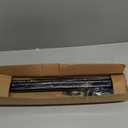 Curtain Rods for Windows 35-47 inch, 5/8 inch Matte Black Curtain Rod with Brackets Adjustable Telescoping for Bedroom Kitchen Study Living Room