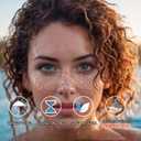 20 Pcs Gold Face Makeup Patches, Glitter Freckles Face Tattoo Gold Makeup, Glitter Freckles, Sparkle Makeup Patches, Waterproof Face Glitter Temporary Tattoos for Women