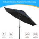 9ft Market Patio Umbrella Canopy - 8 Ribs Canopy Replacement - UV Protective UPF 50+ and Fade Resistant Patio Canopy - Wind Vent Replacement Canopy Cover (Canopy Only) (Purple)