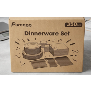 PUREEGG Dinnerware Set 300 Pieces