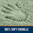 OLANLY Bathroom Rugs 24x16, Extra Soft Absorbent Chenille Bath Rugs, Rubber Backing Quick Dry, Machine Washable Bath Mats for Bathroom Floor, Tub and Shower, Home Decor Accessories, Sage Green