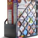Officemate Recycled Large Magazine File, Black, 6 Each (26083) 1-Pack