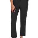 BATHRINS Women's Lightweight 7/8 Casual Pants 4-Way Stretch Ankle Sweatpants with Deep Pockets for Workout Black, M