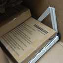 2 Piece Full Size Bed Rails for Toddlers, No-drill Needed Baby Bed Rail Guard with Height Adjustable, Thickened & Reinforced Child Safety Side Railing Guards/Bedrail for Kids, White/Grey, 54x74.8Inches