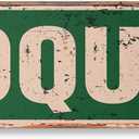 CROQUET Vintage Plastic Street Sign set mallet balls player signs | Indoor/Outdoor | 30" Wide, 7" X 30" Rigid Plastic