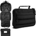 SMONT Toiletry Bag for Men Travel Toiletry Organizer Dopp Kit Travel Organizer Toiletries Bag Shaving Hygiene Bag Bathroom Hanging Men's Toiletry Bag for Short Trips Black