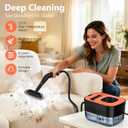 Steam Cleaner, Portable Steamer for Cleaning with 16pcs Accessories, 6-Level Adjustable, 15s Heat-Up, Handheld Steam Cleaner for Home, Tile, Grease, Dirt, Grout, Car Detailing