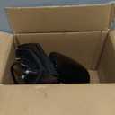 Driver Side Mirror Compatible with 2009-2013 Toyota Corolla 5Pins with Power Glass Heated Manual Folding Black Left Side View Mirrors Replace TO1320247