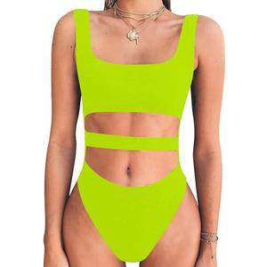 BEAGIMEG Women's Tank Top Cut Out Sleeveless Bodice Bodysuit Party Clubwear, S