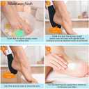 Foot Bath Bombs with 5 Foot Files - 5 Scented Foot Soak Tablets for Dry Cracked Heels, Callus Remover Tool Kit, Relaxing Spa Pedicure Set for Home, Gift for International Women's Day (Bnffb001)