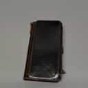 Defencase Compatible with iPhone Xs MAX Case Wallet with RFID Blocking Card Holder for Women Men, Fashion PU Leather Magnetic Snap Flip Zipper Strap Wallet Phone Case Fit for iPhone Xs MAX, Coffee