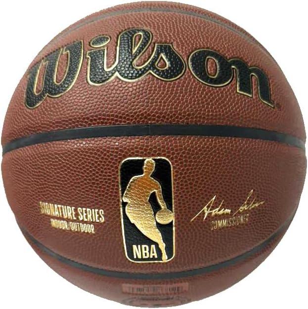 WILSON Signature Series NBA Gold Trophy Indoor/Outdoor Basketball (Size 7)