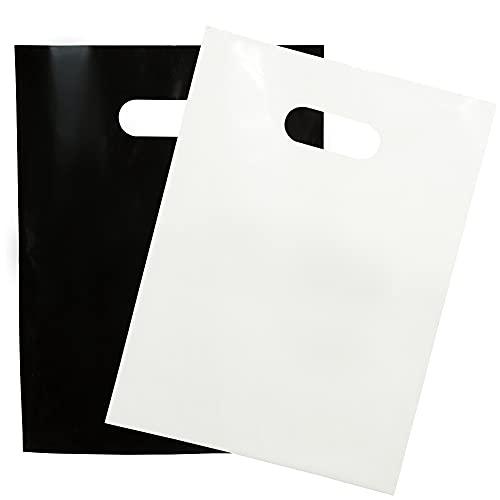 Amazon.com: Choice Marts 200 Black & White Bags for Small Business 100 Black and 100 White 1.5Mil Thick 9"x12" Perfect for Merchandise Retail And Boutique Thick Glossy With Handles : Industrial & Scientific