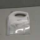 OVENTE 5-Speed Corded Electric Hand Mixer with Stainless Steel Whisks, Compact Portable Design with Snap-On Storage Case,150W Lightweight Handheld Mixer for Baking & Cooking, White HM151W