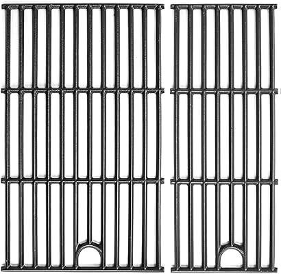 Grimate Cooking Grates for Charbroil Performance Grill - 463365021 463365522 463352521 463350521, Grill Grates for 463366022 463350722 463352021,Cast Iron, 17", 2 Packs