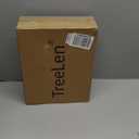 TreeLen Long Handle Broom and Dustpan Set,Upright Dust Pan Combo for Home, Kitchen, Room, Office, Lobby Floor Use Without Bending