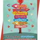 6 x Grandson Valentine's Card | Funny Valentines Card for Grandson from Grandparent with Printed Message Inside