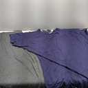 Free to Live 2 Pack Extra Long Tshirts for Women Tunic Tops to Wear with Leggings Short Sleeve Tee Workout T Shirts Loose Fit (Small, Gray, Navy)