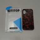 NITITOP Compatible with iPhone 16 Plus Case Magnetic Compatible with MagSafe Cute Amber Leopard Aesthetic Tortoise Design for Women Men Girls Soft TPU Shockproof Protective Cover - Brown2