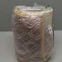 Cottolester Fall Quilt Set Queen Size 3 Pieces,Brown Striped Bedspread,Boho Plaid Bedding Set Soft Microfiber Quilt with 2 Pillow Shams 96"x90"