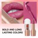 USHAS 3Pcs Lipstick Set - Long Lasting Lip Makeup, Brown & Nudes lipstick for women, Full Coverage Lip Color, Matte Non-Stick Lipstick Makeup for Women (Set 2 (04+05+06), 3Pcs) (1 Count (Pack of 1))