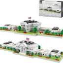 CAXIMSY White House Model Micro Mini Building Block Sets for Adults Architecture Landmark Series Kit Toy Gift for Kids 3000 Pieces