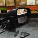 Right Passenger Side Mirror Compatible With 2016 2017 2018 2019 2020 2021 2022 Honda Pilot With Manual Folding Power Glass Matte Black Replace#76200TG7A01 (3Pins)