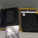 ZAGG Rugged Book Detachable Case and Magnetic-Hinged Keyboard for iPad Air, iPad Air 2, iPad 9.7, iPad 9.7 Pro - Multi-Device Bluetooth Pairing, Backlit Keyboard - USB-C to USB-C Cable Included, Black