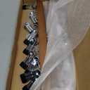 StorageWorks Hat Rack, Closet Organizer and Storage for Baseball Caps,Set of 2 with 10 Adjustable Stainless Steel Clips, Fits All Caps, Natural Walnut Color (14"W x 7.5"H)