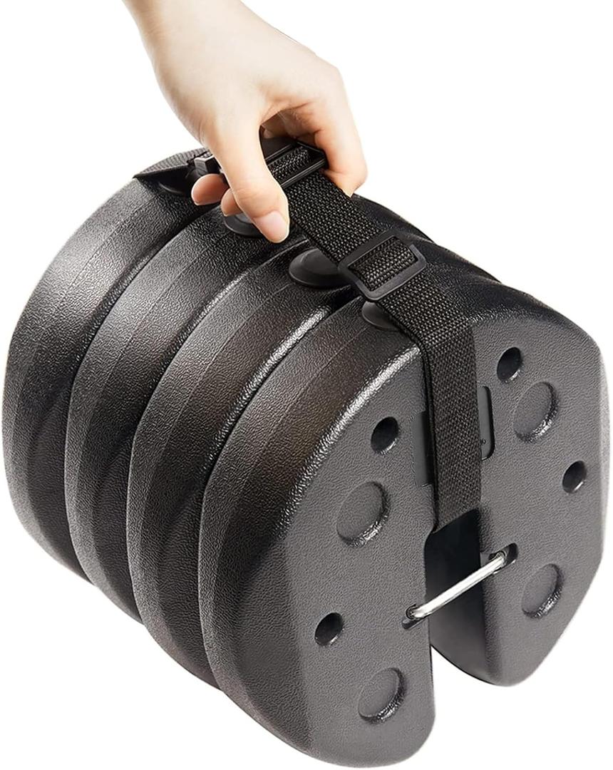 ABCCANOPY Easy Canopy Weights with Lock Design for Wind Resistance, No Sliding, Stably Secure Tents, Canopies, and Umbrellas at Outdoor Events, 4Pack (30LB)