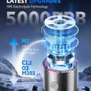 6.0 Upgrade Hydrogen Water BottleNO.1-24-Hour Hydrogen Lock hydrohealth Hydrogen Water0 Chlorine, 0 Ozone-SPE PEM Technique Professional Leak Prevention, Double Hydrogen Content - Silver