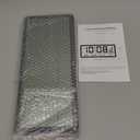 WallarGe Atomic Clock with Indoor Outdoor Temperature - Easy to Read - Self Setting, 14.5'' Jumbo Auto Set Digital Wall Clock Battery Operated (Carbon)