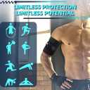 Hiball Triceps & Bicep Tendonitis Brace, Upper Arm Compression Sleeve for Women Men, Bicep Compression Sleeve & Wrap, Upper Arm Support Band for Pain Relief, Edema, Muscle Strains Tear Injury (Single),L