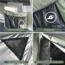 Pop Up Tents for Camping, 2/3/4 Person Camping Tent with Extra Storage, UV Protection Waterproof Tent Fully Taped Seams, 2 Doors Easy Pop Up Tent for Camping, Hiking and Traveling