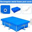 10 x 6.5ft Rectangular Pool Cover for Frame Above Ground Pool Cover 118"X79" Rectangle Frame Swimming Pool Cover for Rectangle Frame Pool Heavy Duty Pool Cover Protector for Garden Swimming Pool Cover