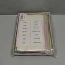 Greeting Card Storage Box, Linen Storage Box with 16 Adjustable Dividers, 84 Labels, 1 Marker Pen, Perfect for Organizing Greeting Cards, Envelopes, Photos 1 Pack Beige