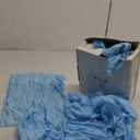 60pcs Sky Blue Cheesecloth Napkins Washable Fall Boho Rustic Gauze Table Cloth Napkins Bulk 21x21 Inches for Wedding Party Bridal Baby Shower Birthday Table Decor